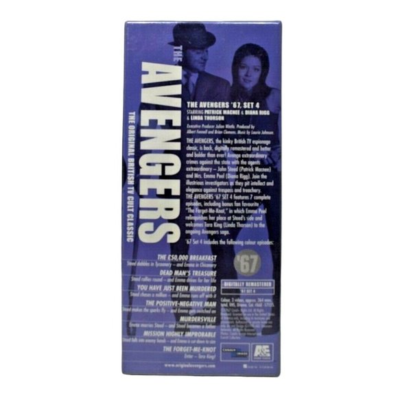 The Avengers The 67 Collection: Set 4 VHS, 1999, 3-Tape Set New - Picture 2 of 7